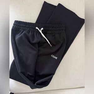 Celine TRACKSUIT PANTS IN DOUBLE FACE JERSEY